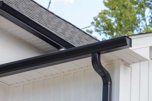 Gutter guard view.
